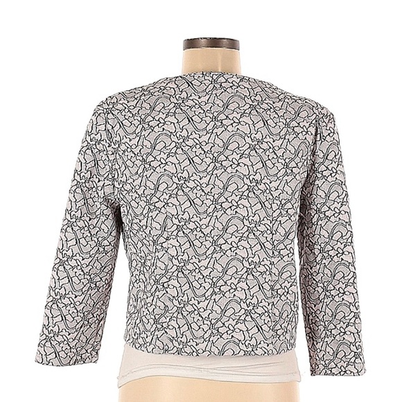 Black, grey, and white patterned blazer by philosophy, size medium - Picture 2 of 8